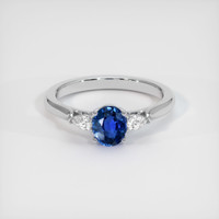 1.09 Ct. Sapphire Ring, 14K White Gold 1