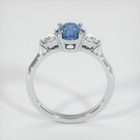 0.90 Ct. Sapphire Ring, 14K White Gold 3