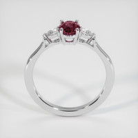 1.00 Ct. Reddish Pink Sapphire Ring, 14K White Gold 3