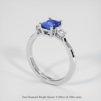 1.35 Ct. Sapphire Ring, 18K White Gold 2