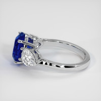3.37 Ct. Sapphire Ring, 18K White Gold 4