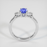 0.84 Ct. Blue Sapphire Ring, 18K White Gold 3