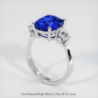 4.45 Ct. Sapphire Ring, 18K White Gold 2