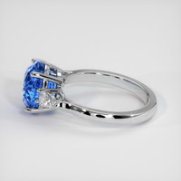 5.07 Ct. Bi Color Sapphire Ring, 18K White Gold 4
