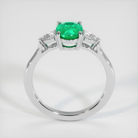 1.34 Ct. Emerald Ring, 18K White Gold 3