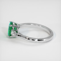 1.22 Ct. Emerald Ring, 18K White Gold 4