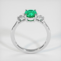 1.07 Ct. Emerald Ring, 18K White Gold 3