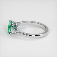1.07 Ct. Emerald Ring, 18K White Gold 4