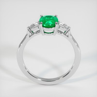 0.96 Ct. Emerald Ring, 18K White Gold 3