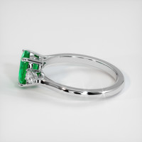 0.96 Ct. Emerald Ring, 18K White Gold 4