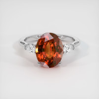 5.16 Ct. Gemstone Ring, 18K White Gold 1