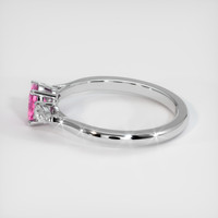 0.64 Ct. Sapphire Ring, 18K White Gold 4