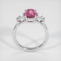 1.73 Ct. Pink Sapphire Ring, 18K White Gold 3