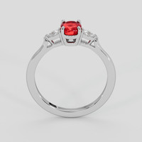 1.21 Ct. Ruby Ring, 18K White Gold 3