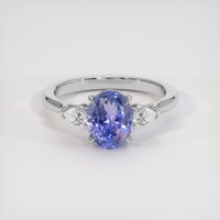 1.72 Ct. Color Change Sapphire Ring, 18K White Gold 1