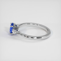 1.14 Ct. Sapphire Ring, 18K White Gold 4