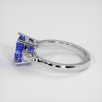 3.20 Ct. Blue Sapphire Ring, 18K White Gold 4
