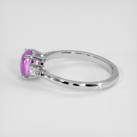 2.82 Ct. Pink Sapphire Ring, 18K White Gold 4