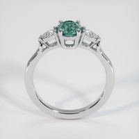 0.84 Ct. Sapphire Ring, 18K White Gold 3