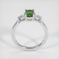 1.19 Ct. Green Sapphire Ring, 18K White Gold 3