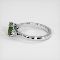 1.19 Ct. Green Sapphire Ring, 18K White Gold 4