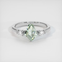 1.45 Ct. Sapphire Ring, 18K White Gold 1