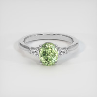 2.19 Ct. Sapphire Ring, 18K White Gold 1