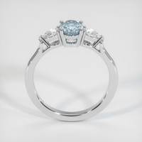 0.72 Ct. Sapphire Ring, 18K White Gold 3