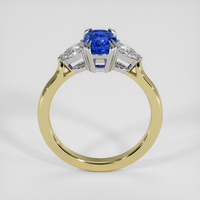 1.30 Ct. Blue Sapphire Ring, 14K White & Yellow 3