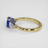 1.30 Ct. Blue Sapphire Ring, 14K White & Yellow 4