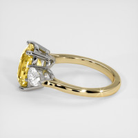6.05 Ct. Yellow Sapphire Ring, 14K White & Yellow 4