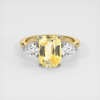 6.05 Ct. Sapphire Ring, 18K White & Yellow 1