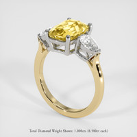 6.05 Ct. Sapphire Ring, 18K White & Yellow 2