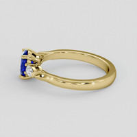 1.14 Ct. Blue Sapphire Ring, 10K Yellow Gold 4