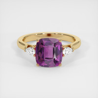 2.74 Ct. Purple Spinel Ring, 10K Yellow Gold 1