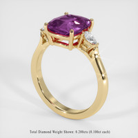 2.74 Ct. Purple Spinel Ring, 10K Yellow Gold 2