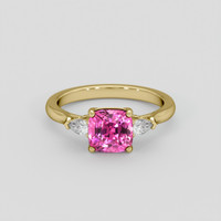 2.26 Ct. Pink Sapphire Ring, 10K Yellow Gold 1