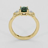 1.05 Ct. Green Sapphire Ring, 10K Yellow Gold 3