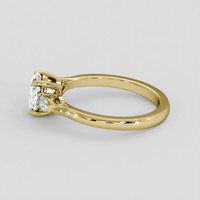 1.23 Ct. Bluish Grey Sapphire Ring, 10K Yellow Gold 4