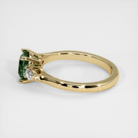 1.17 Ct. Green Sapphire Ring, 10K Yellow Gold 4