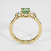 1.37 Ct. Green Sapphire Ring, 10K Yellow Gold 3