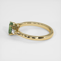 1.37 Ct. Green Sapphire Ring, 10K Yellow Gold 4