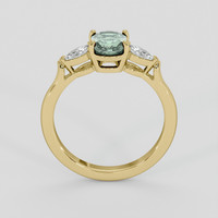 1.49 Ct. Green Sapphire Ring, 10K Yellow Gold 3