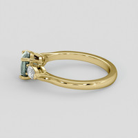 1.49 Ct. Green Sapphire Ring, 10K Yellow Gold 4