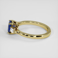 1.03 Ct. Blue Sapphire Ring, 14K Yellow Gold 4