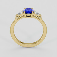 1.14 Ct. Blue Sapphire Ring, 14K Yellow Gold 3
