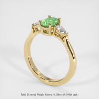 0.90 Ct. Gemstone Ring, 14K Yellow Gold 2