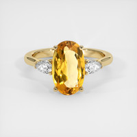 3.00 Ct. Gemstone Ring, 14K Yellow Gold 1