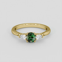 0.60 Ct. Alexandrite Ring, 14K Yellow Gold 1
