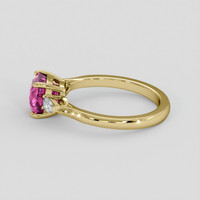 2.26 Ct. Pink Sapphire Ring, 14K Yellow Gold 4